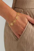 Afbeelding in Gallery-weergave laden, Armband - Flower Power (goud)