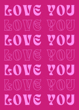Afbeelding in Gallery-weergave laden, Kaart - Love you (paars)