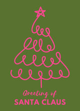 Afbeelding in Gallery-weergave laden, Kaart - Greetings from santa claus