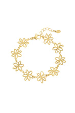 Afbeelding in Gallery-weergave laden, Armband - Flower Power (goud)