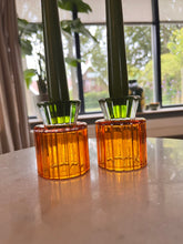 Afbeelding in Gallery-weergave laden, Kandelaar/Waxinelichthouder Glance Oranje Groen