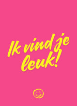 Afbeelding in Gallery-weergave laden, Kaart - Ik vind je leuk