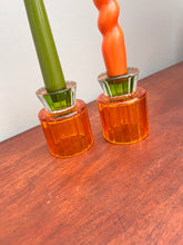Afbeelding in Gallery-weergave laden, Kandelaar/Waxinelichthouder Glance Oranje Groen