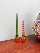 Afbeelding in Gallery-weergave laden, Kandelaar/Waxinelichthouder Glance Oranje Groen