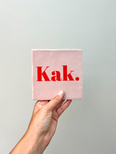 Afbeelding in Gallery-weergave laden, Tegeltje - Roze - Kak. (rood)