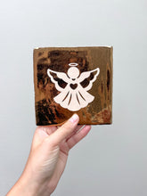 Afbeelding in Gallery-weergave laden, Tegeltje - Goud - Engeltje (off-white)