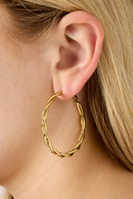 Afbeelding in Gallery-weergave laden, Oorbellen - Twisted Rings