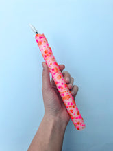 Afbeelding in Gallery-weergave laden, Ledkaars Confetti Oranje en Roze