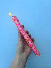 Afbeelding in Gallery-weergave laden, Ledkaars Confetti Oranje en Roze