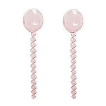 Afbeelding in Gallery-weergave laden, Glass Coffee Spoons Spiral Roze (set van twee)