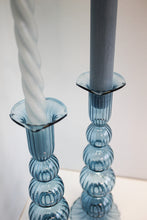 Afbeelding in Gallery-weergave laden, Glazen Kandelaar Bubble Blauw