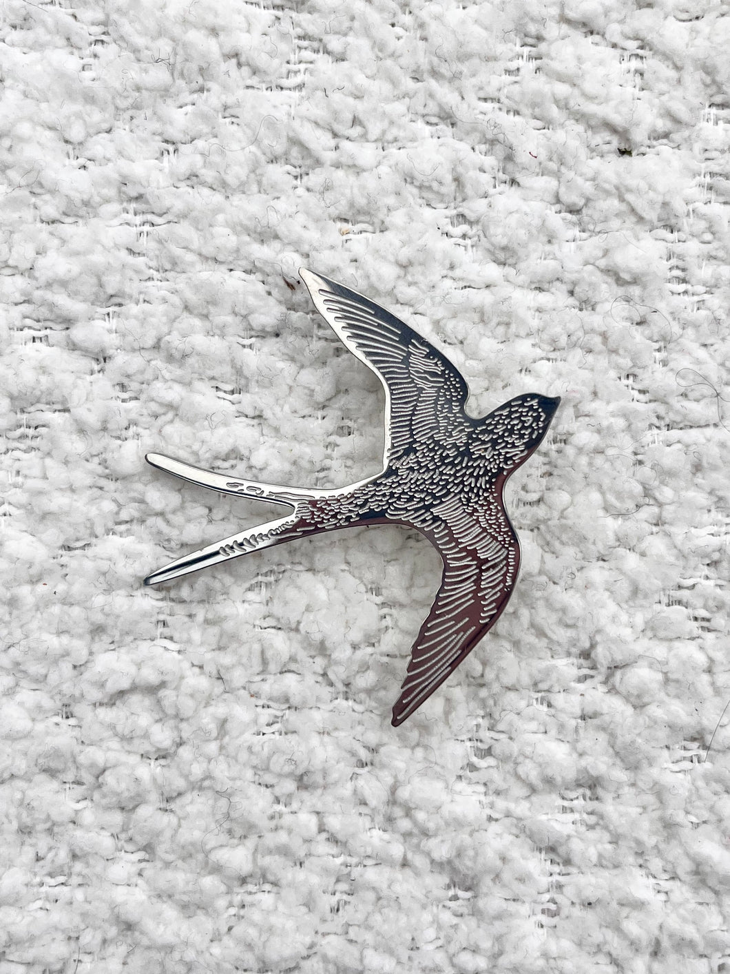 Broche - Vogel (zilver)