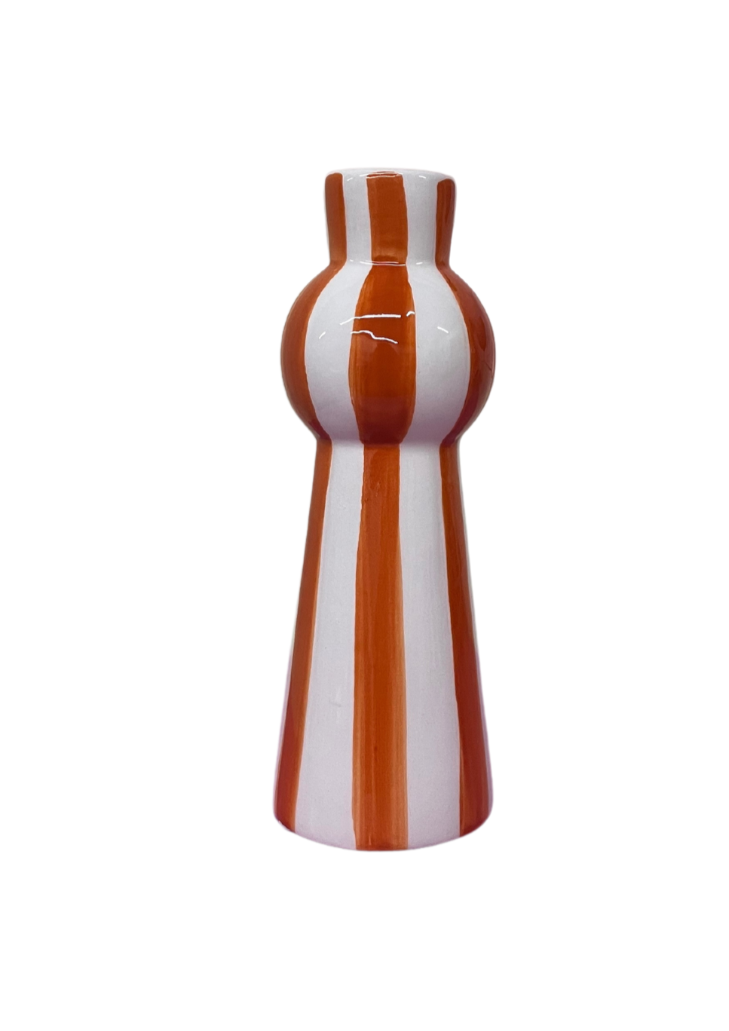 Kandelaar - Stripes Blush Oranje