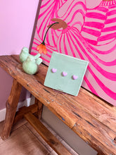 Afbeelding in Gallery-weergave laden, Tegeltje - 3D - Turquoise - Hartjes
