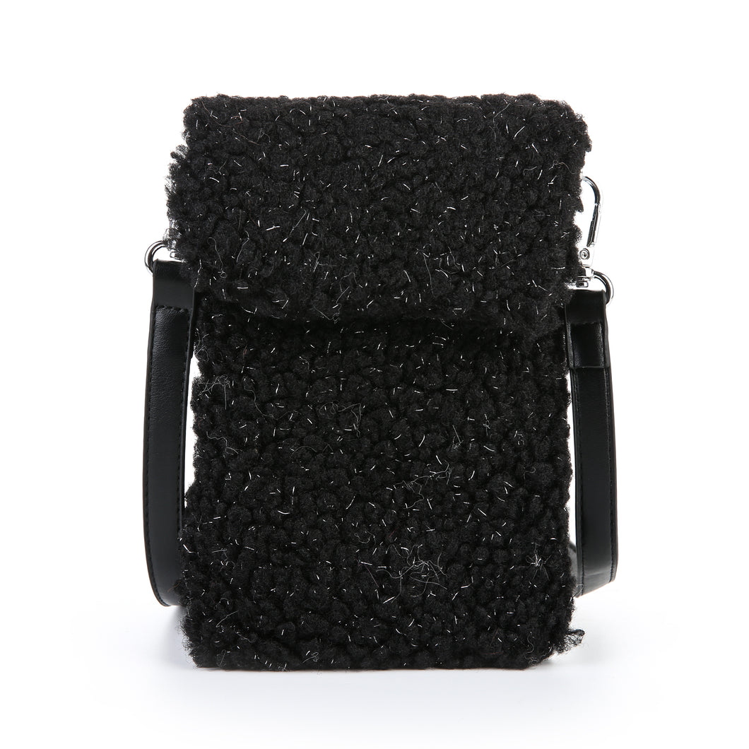 Tas Teddy Glitter Zwart