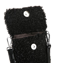 Afbeelding in Gallery-weergave laden, Tas Teddy Glitter Zwart
