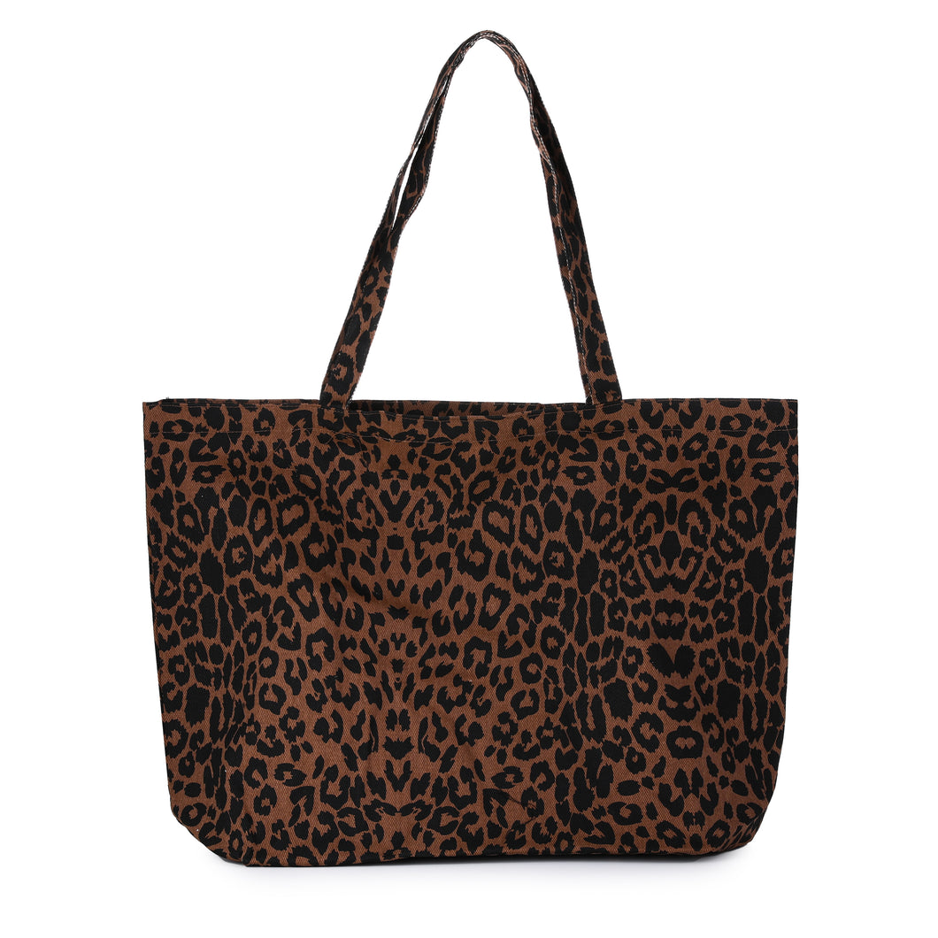 Tas - Leopard shopper