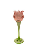 Afbeelding in Gallery-weergave laden, Waxinelichthouder Tulp Groot (licht roze)
