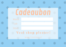 Afbeelding in Gallery-weergave laden, Cadeaubon €10
