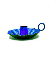 Afbeelding in Gallery-weergave laden, Kandelaar Flower Metallic Blauw/Groen XS
